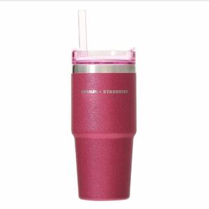 スターバックス　さくら　2024 3WAYステンレスタンブラーSTANLEYグリッタービビッドピンク473ml 桜　スタンレー スタバ Starbucks