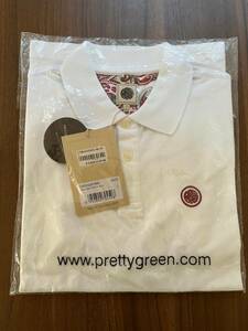 （送料無料）（新品・未開封）Pretty Green プリティーグリーン ポロシャツ　白　size1（XS/Sサイズ）