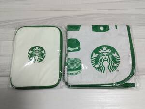 スターバックス福袋2024　リバーシブルマルチケース　ピクニックマット　アンティーク、コレクション　STARBUCKS　スタバ