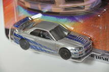 Hot Wheels FAST & FURIOUS Nissan Skyline GT-R BNR34 #4/5★HW ホットウィール ワイルドスピード ニッサン スカイライン R34 GTR_画像3