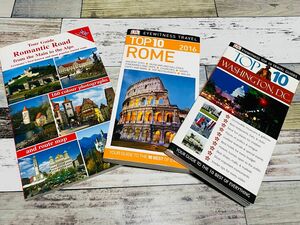 旅行 ガイドブック 地図 英語 イギリス ローマ アメリカ 3冊セット