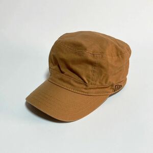 NEW ERA ☆ 万能◎ ダック ワークキャップ 帽子 コットン キャップ ブラウン 7 3/8 58.7cm アメカジ ストリート 人気 ニューエラ■SHW331