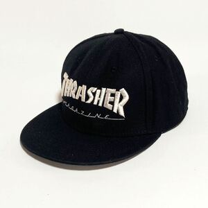 THRASHER ☆ OTTO スナップバック キャップ ブラック 帽子 58cm ヘビロテ ストリート スケーター スケボー 古着 スラッシャー■SHW343