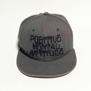 NEW ERA ☆ KEMURI ☆ POSITIVE MENTAL ATTITUDE ベースボールキャップ グレー 55cm〜 スカパンク ケムリ バンド ニューエラ■SHW302