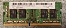 Samsung DDR4 PC4-21300 (2666V) 8GB x1 SODIMM 1R M471A1K43DB1-CTD ノートPC用 memtest86チェックOK_画像2