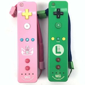 任天堂 ニンテンドー RVL-036 Nintendo Wiiリモコンプラス モーションプラス ピーチ/ルイージ＊ジャンク品