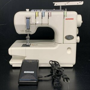 JANOME ジャノメ 796型 Esprit 796S ロックミシン フットコントローラー付き＊現状品