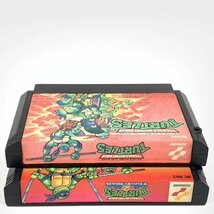 ファミリーコンピューター ファミコン タートルズ TMNT 激亀忍者伝 FCソフト まとめ売り 3本セット 動作確認済み＊現状品_画像3