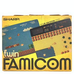 SHARP シャープ AN-500B ツインファミコン ブラック ゲーム機本体 難あり 元箱付き＊現状品