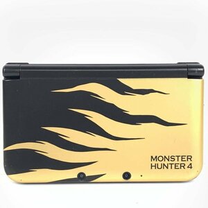 NINTENDO 任天堂 SPR-001(JPN) ニンテンドー 3DSLL ゲーム機本体 モンスターハンター4 ラージャンゴールド 初期化済み 難あり＊現状品