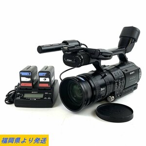 SONY HVR-Z1J/AC-VQ1051D/NP-F970 ソニー 業務用カメラ 撮影動作OK 充電器/バッテリー付き 動作/状態説明あり●現状品【TB】【福岡】