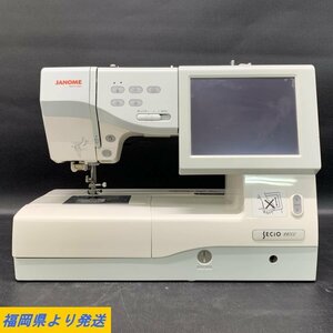 JANOME 860型 SECIO 1100 ジャノメ コンピューターミシン ※電源コードなし 通電OK ※動作NG 状態説明あり＊ジャンク品【福岡】