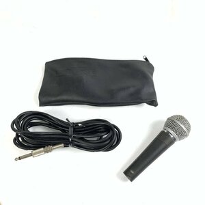 SHURE シュア SM58 ダイナミックマイク 収納袋/マイクコード(約5m)付き★現状品