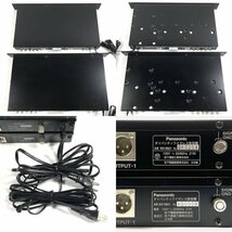 Panasonic RAMSA WX-R821 ラムサ ダイバシティワイヤレス受信機 2台セット [PA機器]★現状品_画像9