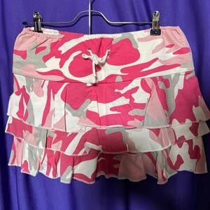迷彩柄（ピンク）L sizeミニスカート