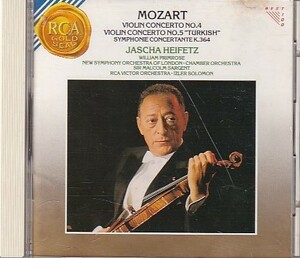 モーツァルト　ヴァイオリン協奏曲 第4番&第五番「トルコ風」 　ヤッシャ・ハイフェッツ