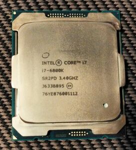 Intel Core i7-6800K 6C 3.4GHz 15MB 140W LGA2011-3　動作品　x99用