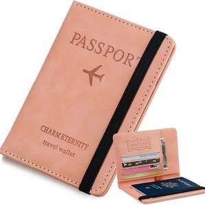 [GOKEI] パスポートケース スキミング防止 レザー 上質 パスポートカバー カバー パスポート 多機能収納 盗難防止 セキュの画像1