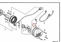 【送料無料】ホンダ純正CBX400F CBX550F CBR400Fジェネレーター/スターターカバーガスケットセット(BEET エンジン ダイナモ アルフィン)_画像3