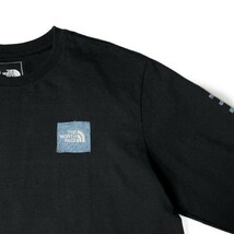 1円～!売切!【正規新品】THE NORTH FACE◆L/S LOGO PLAY 長袖 Tシャツ ロンT US限定 袖ロゴ ヒマラヤ 落描き風 キャンプ(XL)黒 180902-20_画像6