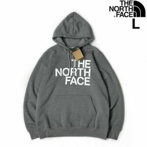 1円～!売切!【正規新品】THE NORTH FACE◆BRAND PROUD HOODIE パーカー ビッグロゴ ハーフドーム US限定 男女兼用(L)グレー 181130-33