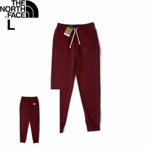 1円～!売切!【正規新品】THE NORTH FACE◆HERITAGE PATCH JOGGERS ジョガーパンツ スウェット US限定 ロゴパッチ 裏起毛(L)赤 190110-25