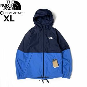 1円～!売切!【正規新品】THE NORTH FACE◆ANTORA RAIN HOODIE マウンテンパーカー ナイロン US限定 2023最新 防水 撥水(XL)紺 青 180915-60