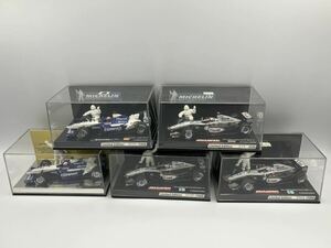 MINICHAMPS ミニチャンプス　1/43 MCLAREN マクラーレン　WILLAMS ミシュラン 全5台　5点まとめて　状態良好美品　クリアケース付き