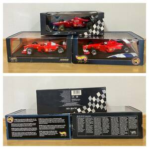 HOT WHEELS ホットウィール フェラーリ 1/18 F1-2000 MINICHAMPS ミニチャンプス　レッド 全3台 3点まとめて