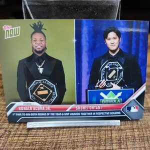 【他出品同梱可】TOPPS NOW OS29 大谷翔平 アクーニャJr. MVP受賞式 記念カード