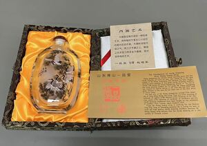 X0322◆ 中国美術 鼻煙壷 ガラス瓶 一品堂 美品 ◆