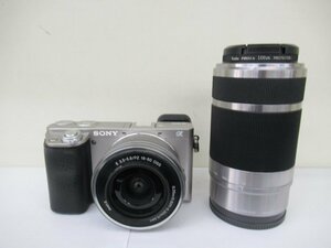 ソニー　SONY　デジタルカメラ　α6000　ダブルズームレンズキット　中古　G2-33◎