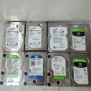 WD SEAGATE ハードディスク 1TB/2TB/3TB/4TB まとめて 8個セット HDD PC周辺機器 ウエスタンデジタル シーゲイト ジャンク品