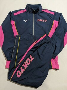 1000円スタート！★国体★東京都代表★TOKYO★支給品★ナイロンジャージ★セットアップ★MIZUNO★ミズノ製★レア★