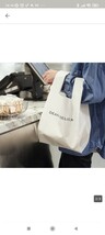 DEAN&DELUCA セット ショッピングバッグ ブラック 黒 ミニマムエコバッグ ホワイト 白 エコバッグ トートバッグ ディーン&デルーカ _画像5