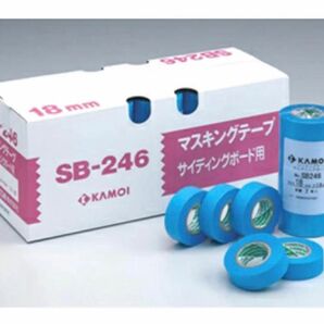 カモイ マスキングテープ No.SB-246 幅18mm（70巻入　６箱