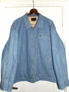 TOM JEANS/中綿デニムワークジャケット*size 4L*ショートJKT*スポーツジャケットトラッカー*古着アメカジ