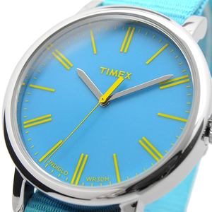 訳有特価！2【TIMEX タイメックス】T2P363 新品未使用 海外モデル クラシックラウンド メンズ レディース キッズ 水色 腕時計 watch 