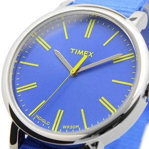 訳有特価！4【TIMEX タイメックス】T2P362 新品未使用 海外モデル クラシックラウンド メンズ レディース キッズ 青色 腕時計 watch 