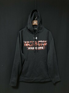 ◆UNDER ARMOUR アンダーアーマー パーカ NBA WASHINGTON WARRIORS 2XL　ブラック