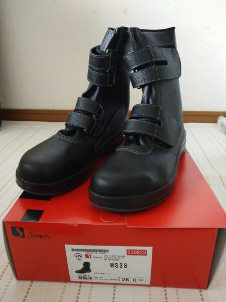 シモン 安全靴 WS38 ブラック