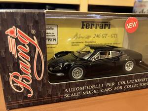 【美品】Bang（イタリア製）Ferrari Dino 246GT ”STREET”69 （黒）1/43 