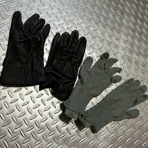 米軍放出品　沖縄　革手袋 レザーグローブ HAWKEYE GLOVE SIZE 2 CW GLOVE INSERT TYPE II CLASS 2 軍手 ACU/ABU SMALL (INV E#16)