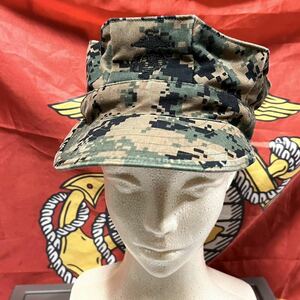 米軍 海兵隊　放出品USMC ウッドランドマーパット キャップ キャンプ アウトドア LARGE (INV L12)