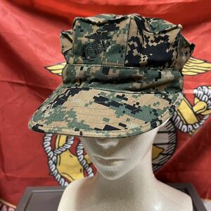 米軍 海兵隊　放出品USMC ウッドランドマーパット キャップ キャンプ アウトドア MEDIUM (INV L13)