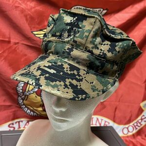 米軍 海兵隊　放出品USMC ウッドランドマーパット キャップ キャンプ アウトドア MEDIUM (INV P06)