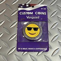 米軍放出品 VANGUARD COSTOM COINS MILITARY BRAT コイン 顔文字 emoji 絵文字　コレクション　サングラス(INV N62)_画像1