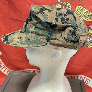 米軍海兵隊　放出品 沖縄　USMC ウッドランドマーパット キャップ キャンプ アウトドア X-LARGE 希少　ビッグサイズ (INV Q38)