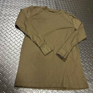 米軍放出品　ロングTシャツ　DUKE SMALL カーキ おしゃれ　ランニング　トレーニング　(INV G#19)
