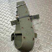 米軍放出品 INDIVIDUAL EQUIPMENT BELT OD ナイロン・ピストルベルト MEDIUM コレクション　サバゲー　(INV S43)_画像7